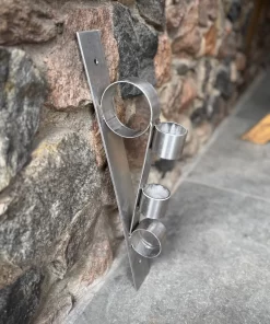 Nerūdijančio plieno vėliavos laikiklis „Ornamentas“ (Ø42,4 mm)