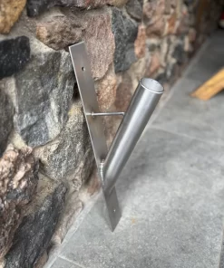 Nerūdijančio plieno vėliavos laikiklis „Klasika“ (Ø42,4 mm)