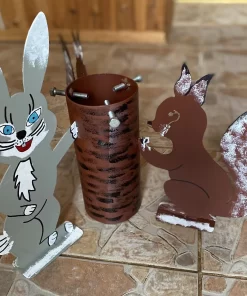 Eglutės stovas su vandens talpa „Miško draugai“